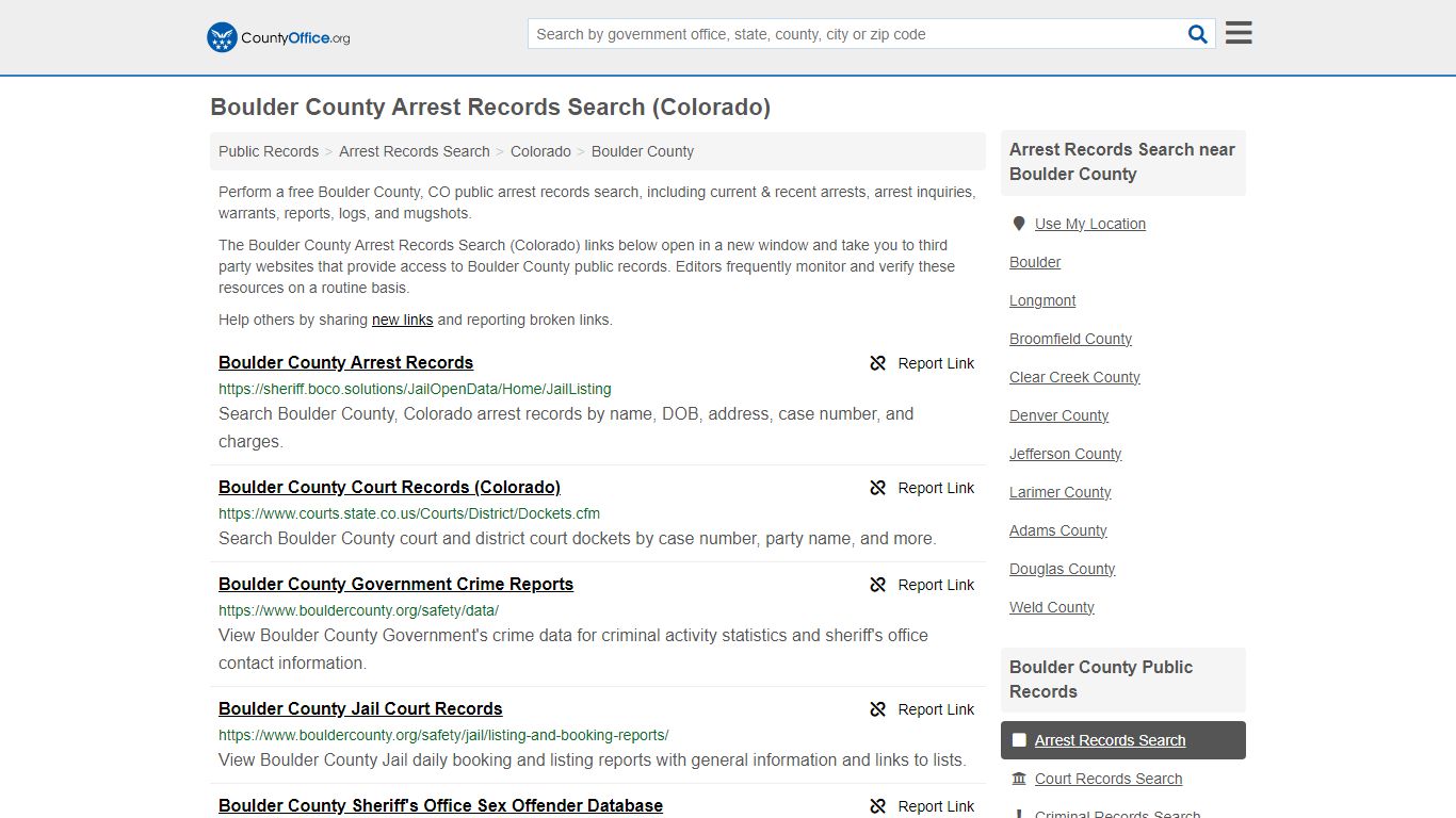 Arrest Records Search - Boulder County, CO (Arrests & Mugshots)
